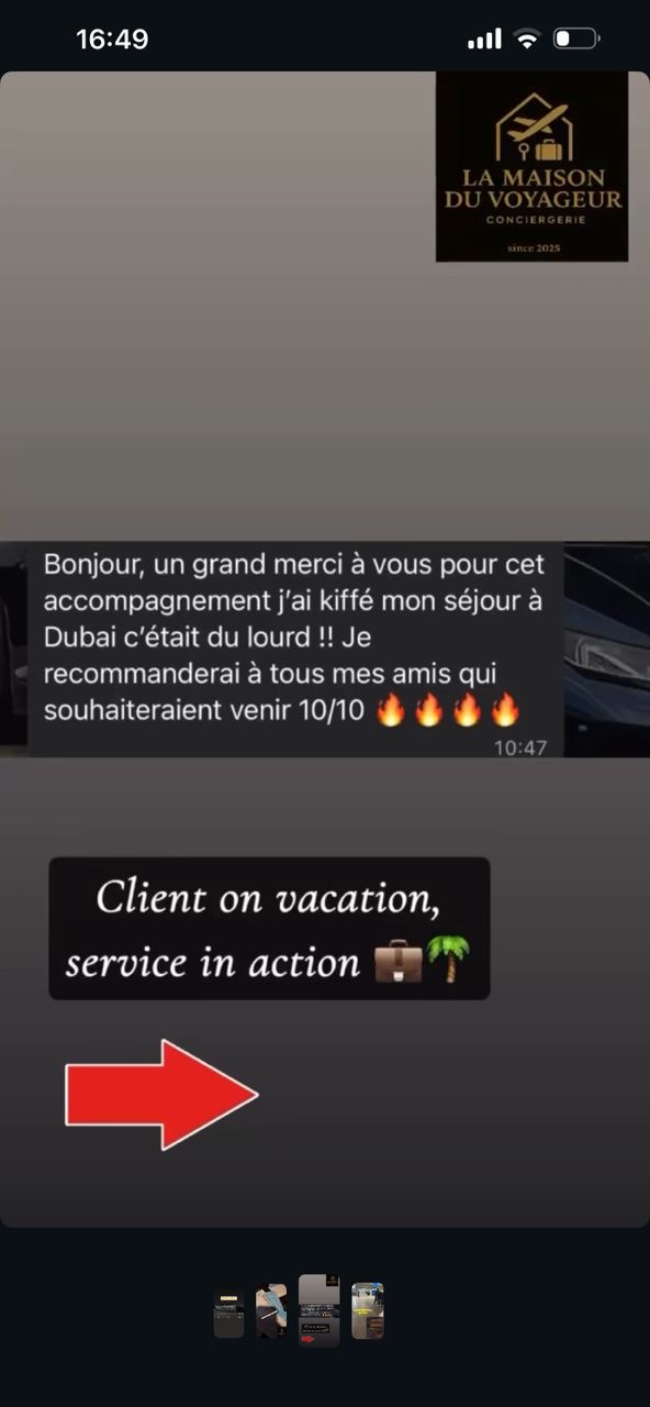 Retour client vacation service